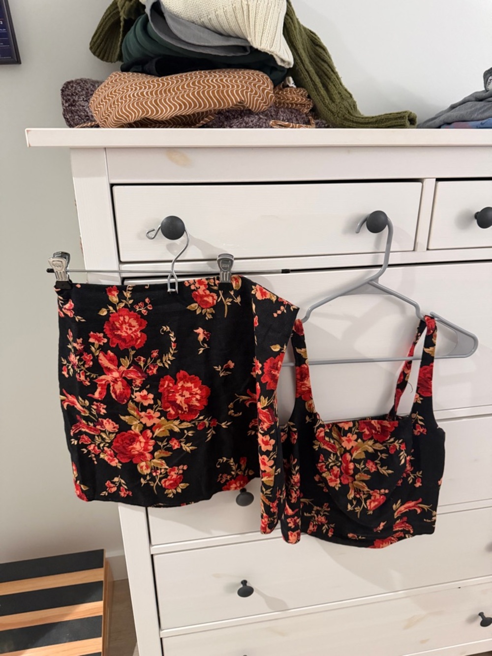 Reformation skirt and shirt set. Size 4. Willing to sell pieces separately.